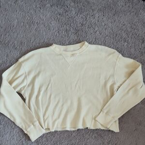 MUST BUNDLE- Cropped Yellow John Galt shirt